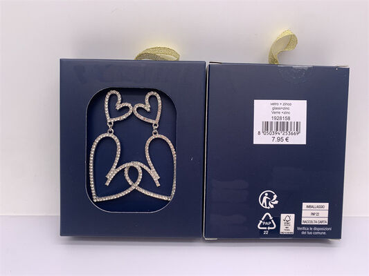 Durable Alloy Heart Drop Earrings , Handmade Women'S Fashion Earrings