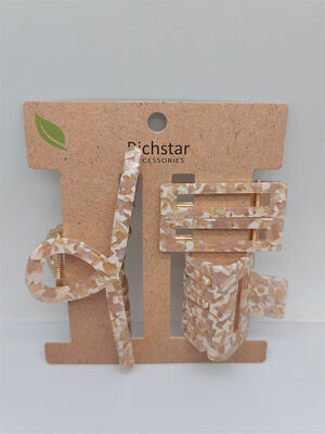 Elegant Acetate Hair Accessories Claw Clip Hairpin Durable Multicolor