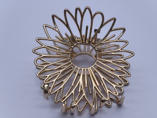 Exquisite Polished Metal Hair Claw Clips For Thick Hair Daily Styling
