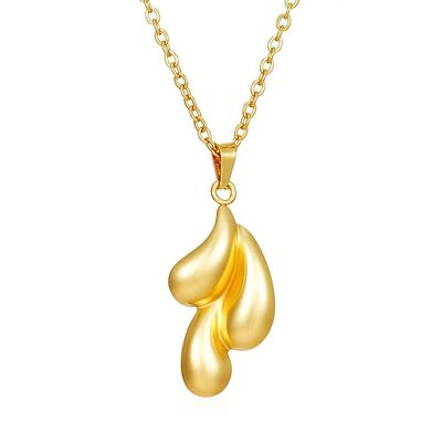 Round Shape Gloden Ladies Necklace with Various Design Alternatives