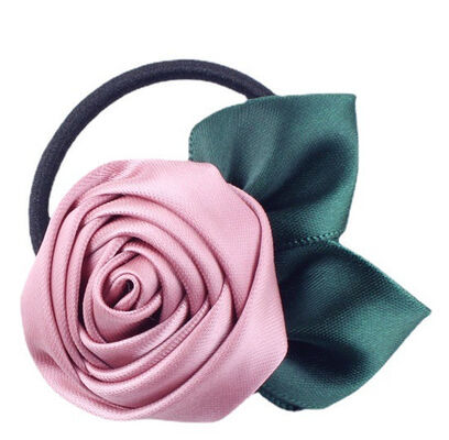 Floral Hair Ties with Various Designs and Colors for Women