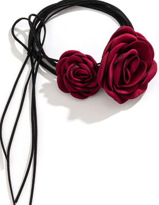 Flower Polyester Necklace with Various Colors Suitable for Special Occasion