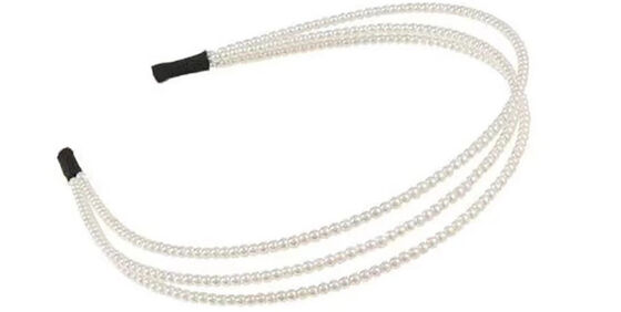 Elegant Pearl Metal Hairband with Various Designs to Choose