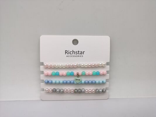 Various Shapes Stylish Fashion Bead Bracelet for Kids Birthday Occasion