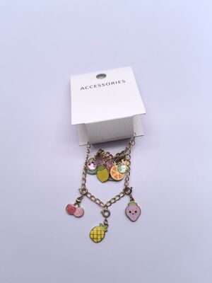 Multiple Fruits Chain Necklace Jewelry for Kids Customizable and Adorable