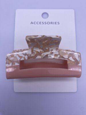 Half Color Mixed Acrylic Hair Claw Clip Various Sizes Perfect