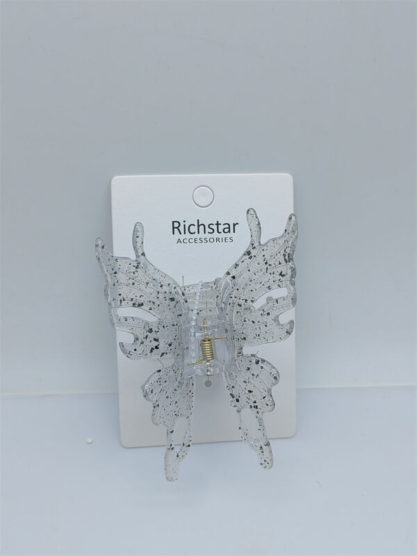 Women Large Acrylic Hair Accessories Butterfly Clips Portable Multiscene