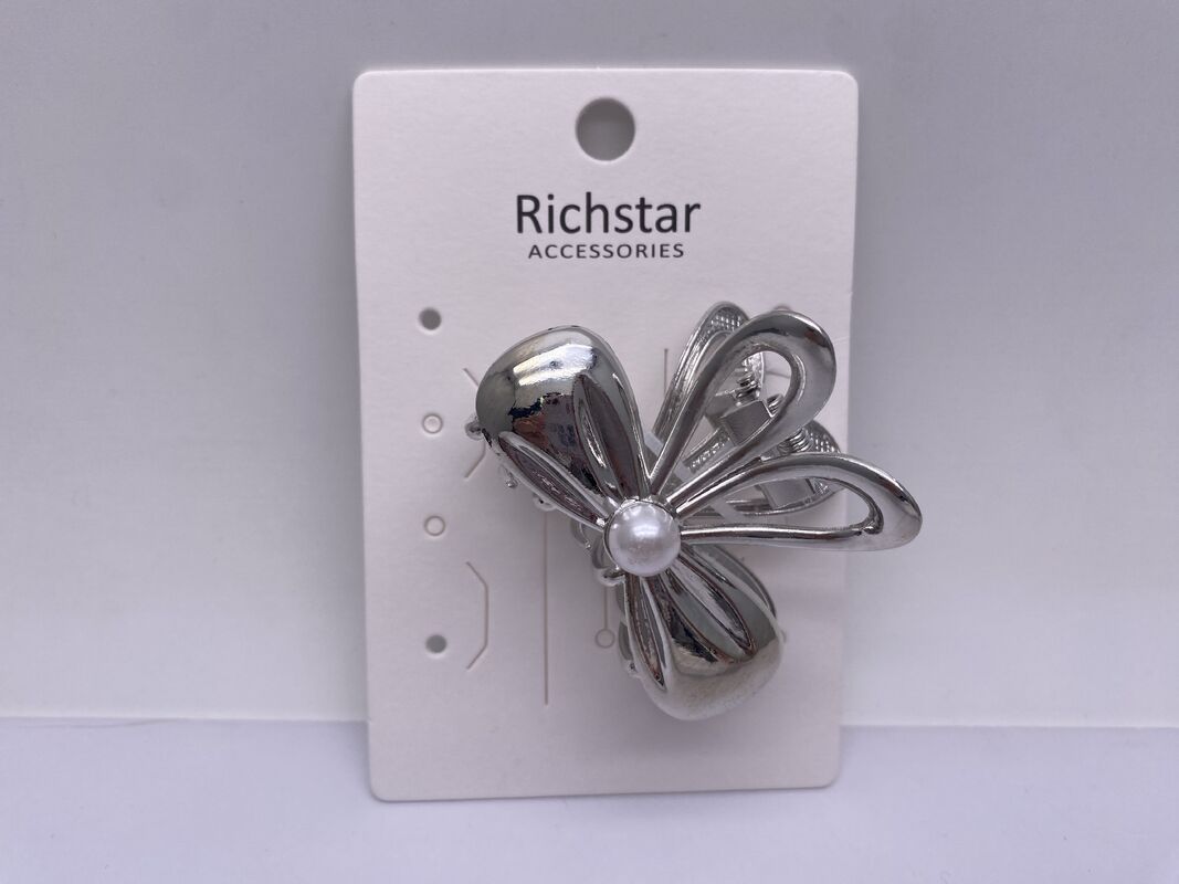 Durable Silver Metal Hair Accessories Butterfly Clips Multiscene