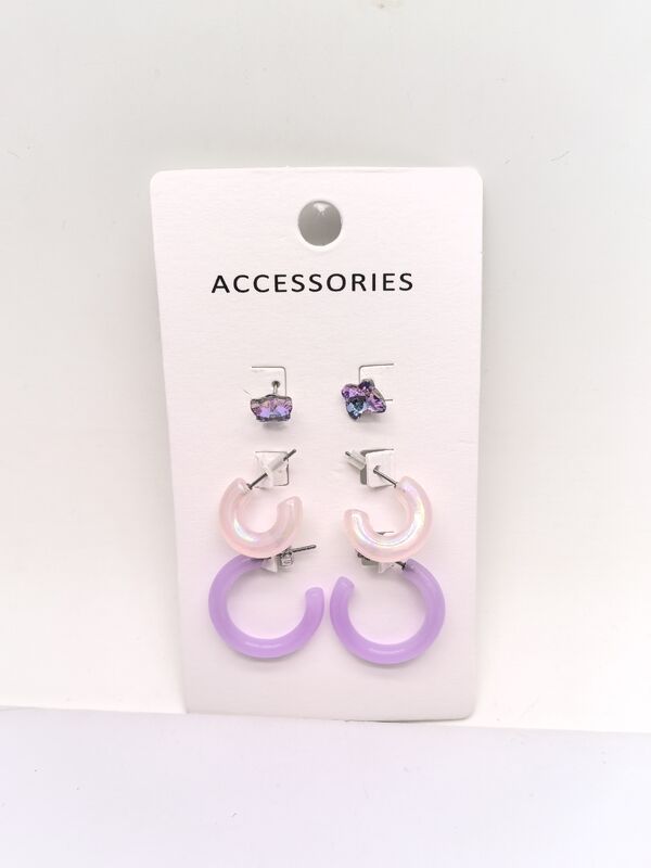 Various Design Options Silver Acrylic Jewelry Sets for Kids in Various Styles