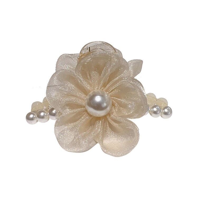 Pure and Fresh Pearl Flower Hair Claw Clip